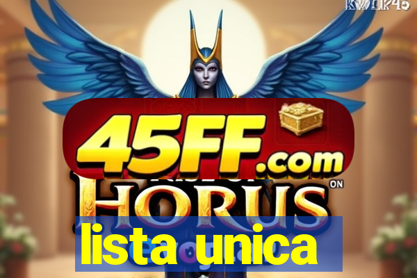 lista unica